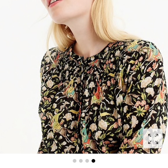 Drake’s for j crew horseback rider Popover top - Picture 4 of 6